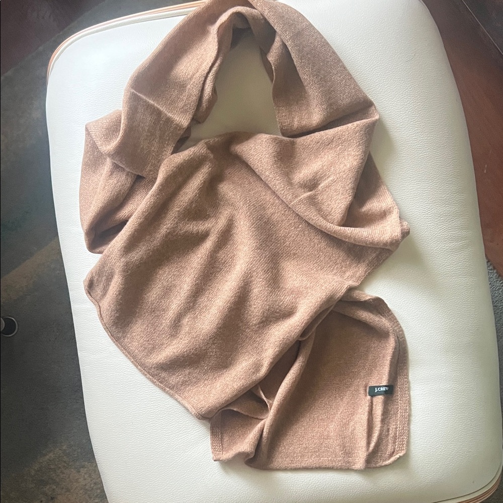 J. Crew Lightweight Cashmere Scarf, Camel